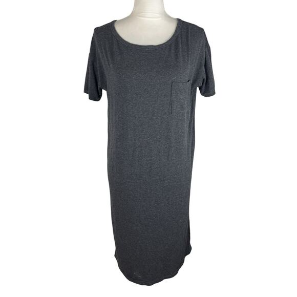 Sonnet James Scout Gray T-Shirt Play Dress Chest Pocket Short Sleeve Size XS - Picture 2 of 8